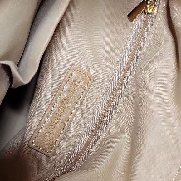 Ah dorned Messenger Crossbody Bag Faux Suede Light Tan  Camel Guitar Strap - Picture 11 of 13